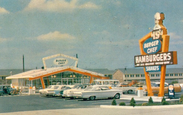 Burger Chef - Old Photo Of Typical Burger Chef